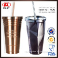 Non Limited Startbucks 16oz Stainless Steel Double Wall Coffee straw Tumbler